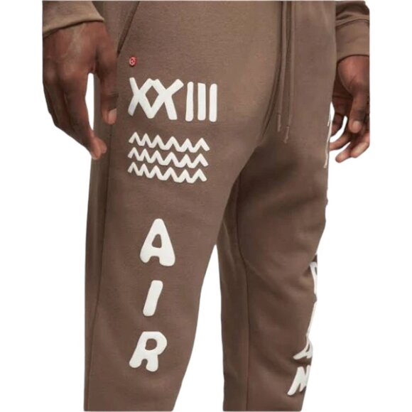 Nike Air Jordan Men's Matching Tracksuit Set Jumpman Sweatsuit Mocha Brown NWT - Picture 9 of 14